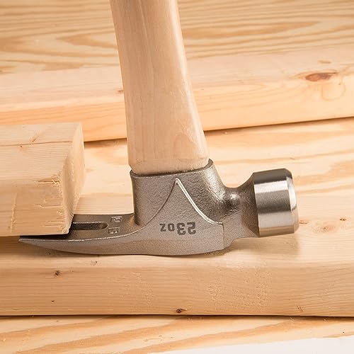 Miniatura 7 de ESTWING Pro California Hammer - Martillo de garra de 23 onzas con cara lisa y mango de madera de nogal - MRW23LS