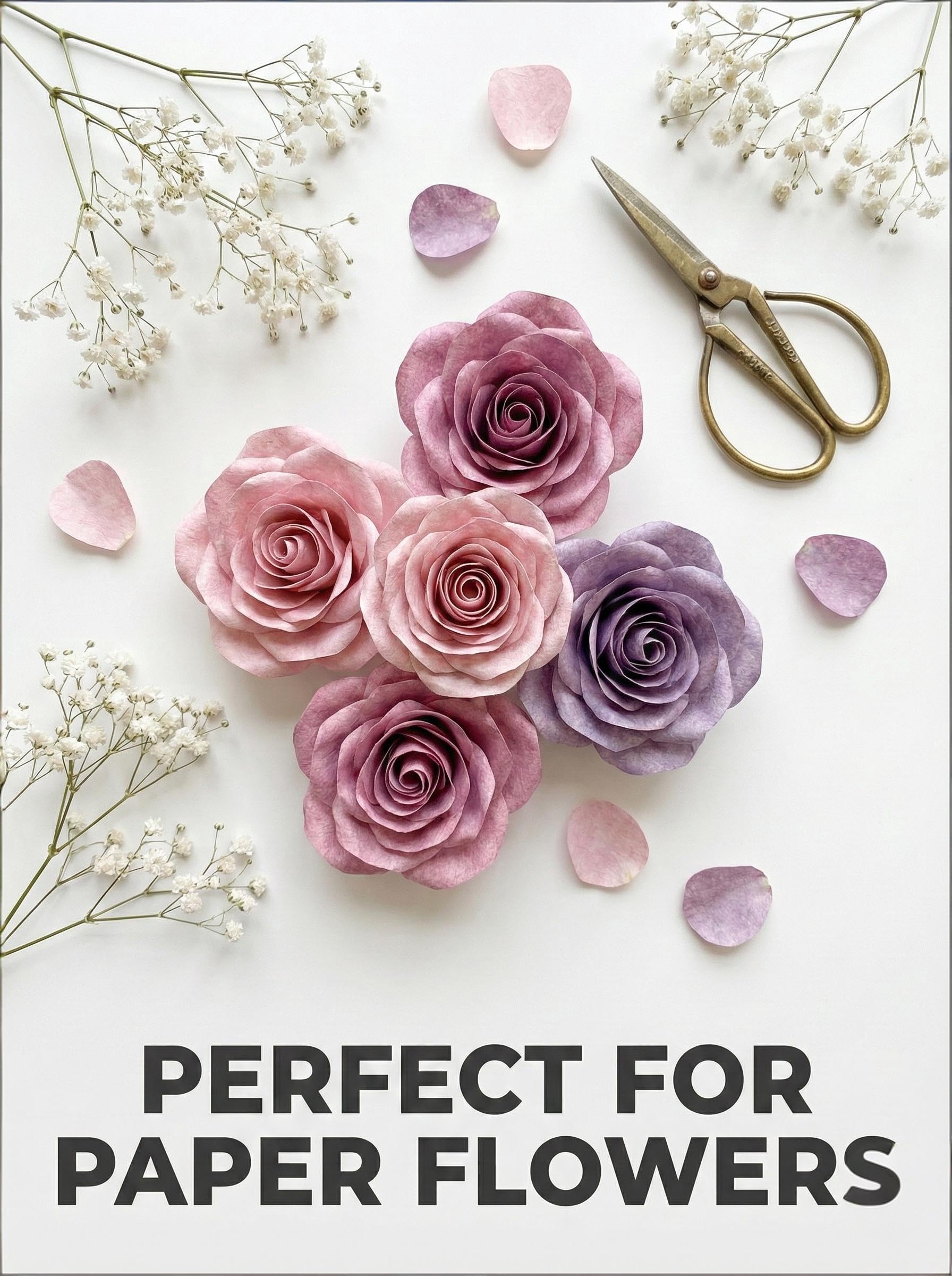 30,5 x 30,5 cm Scrapbook-Papierblock "Soft Romantic" - 24 Blatt doppelseitig mit künstlichem 160 g/m² ästhetisch gemusterten Papier in gedecktem Rosa, Lavendel & Salbei, säurefrei für Hochzeit