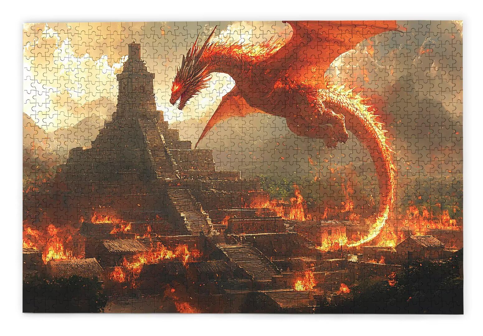 Puzzle 3000 sztuk dla dorosłych, drewniane puzzle strach dla dorosłych, trudne drewniane łamigłówki, rodzinne gry edukacyjne, łamigłówki z pudełkiem na prezent do dekoracji domu prezent dla kobiet