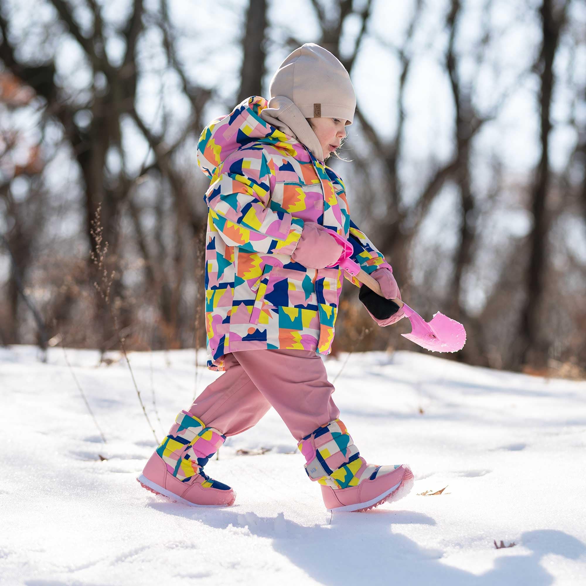 JAN & JUL Botas de nieve resistentes al agua para niños pequeños y niños