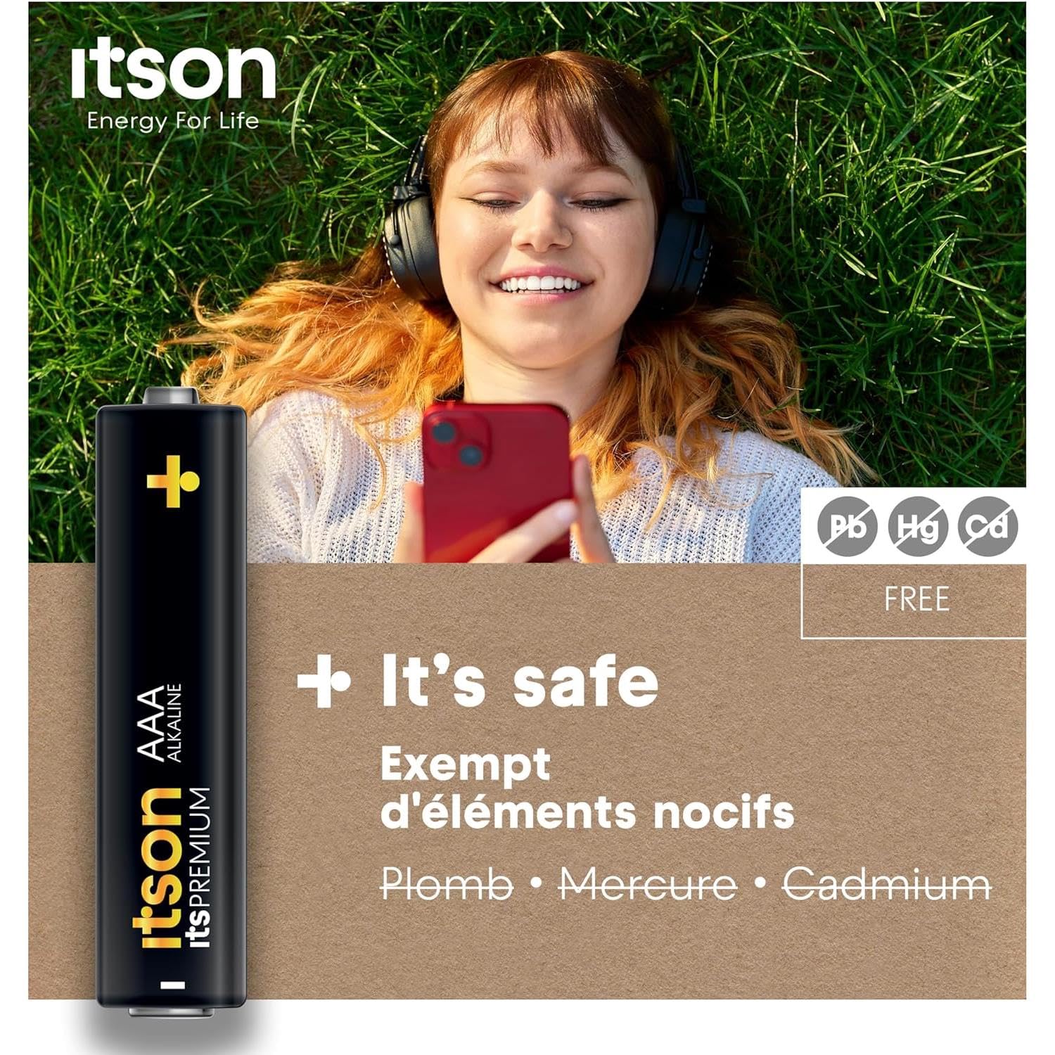 ITSON Pack de 6 x 10 Piles Alcalines LR03/AAA 1,5V itsPREMIUM