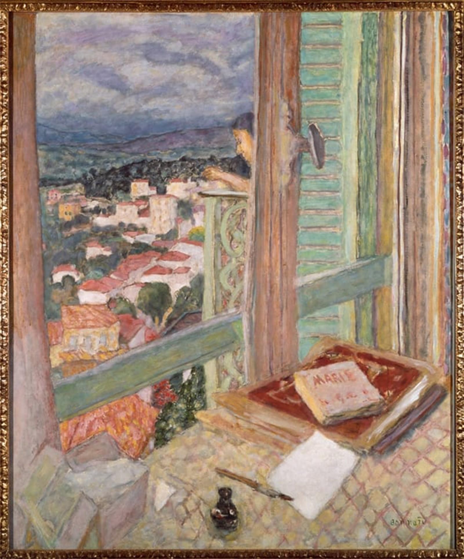Serendipitp No Frame Retro Picture Poster Wall Art Pictures Painting The Window By Pierre Bonnard Wall Art Canvas Print For Wall Decor 60X90cm
