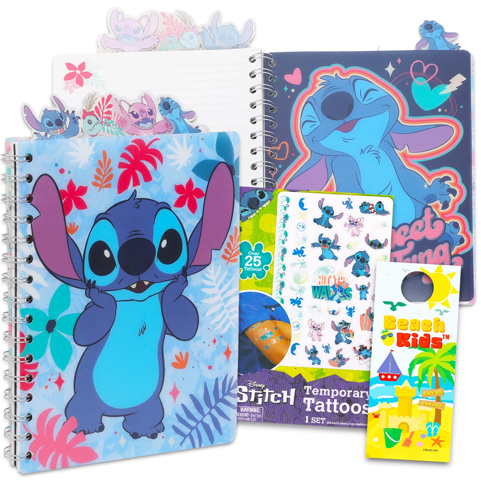 Walt Disney Studio Lilo and Stitch School Supplies Bundle - Disney Lilo and Stitch Journal Notebook For Kids Adults Stitch School Stuff Set with Tsum Tsum Stickers (Lilo and Stitch Notebook)