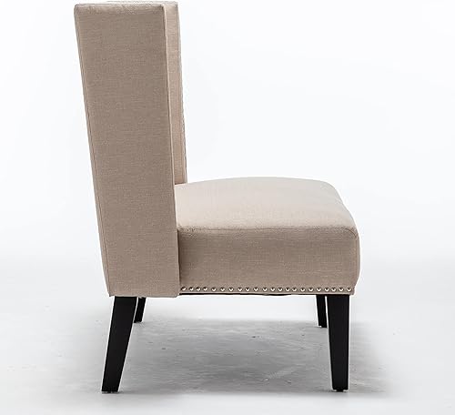 Miniatura 20 de Sofá de dos plazas pequeño y moderno de 46 pulgadas, sofá de 2 plazas, sofá de dos plazas, banco de comedor con ribete de cabeza de clavos, sofás de