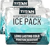 Arctic Zone Titan Deep Freeze Ice Pack- (2 Pack) 600 Gram High Performance Ice Pack - Long-Lasting, Puncture-Resistant Cold Pack Filled with Non-Toxic Gel…