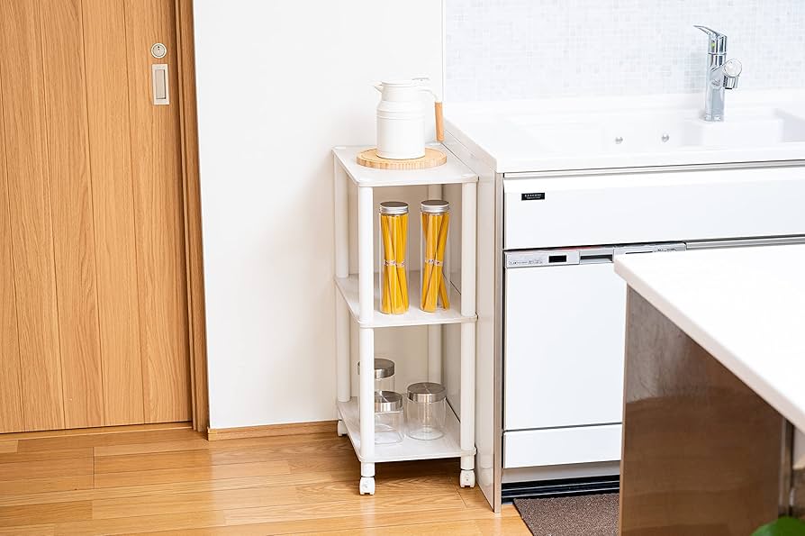 Amazon｜スリムラック オープンラック 棚 シェルフ 本棚 システム