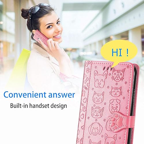 Miniatura 7 de Compatible with Xiaomi Poco X3 NFC Case,Flip Stand,Compatible with Xiaomi Poco X3 ProPoco X3 Magnetic Closure PU Leather Card Holder Phone Cover Pink