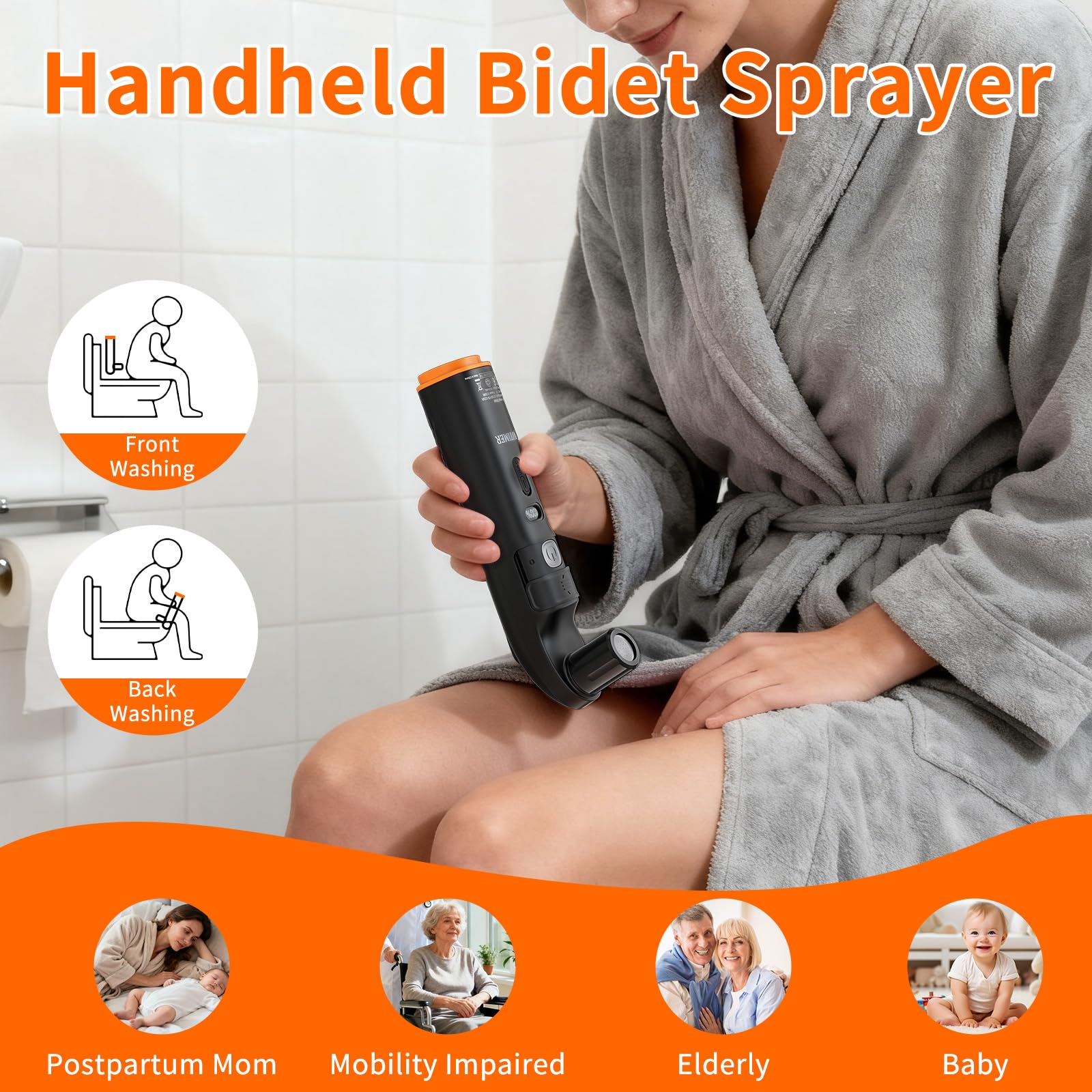 Bidet Esterno - Bidet Portatile & Bidet da Viaggio per Uscite all'Aperto, Sollievo Igienico Post Defecazione - 2.5 L - Accessorio Essenziale per Campeggi, Escursioni e Viaggi