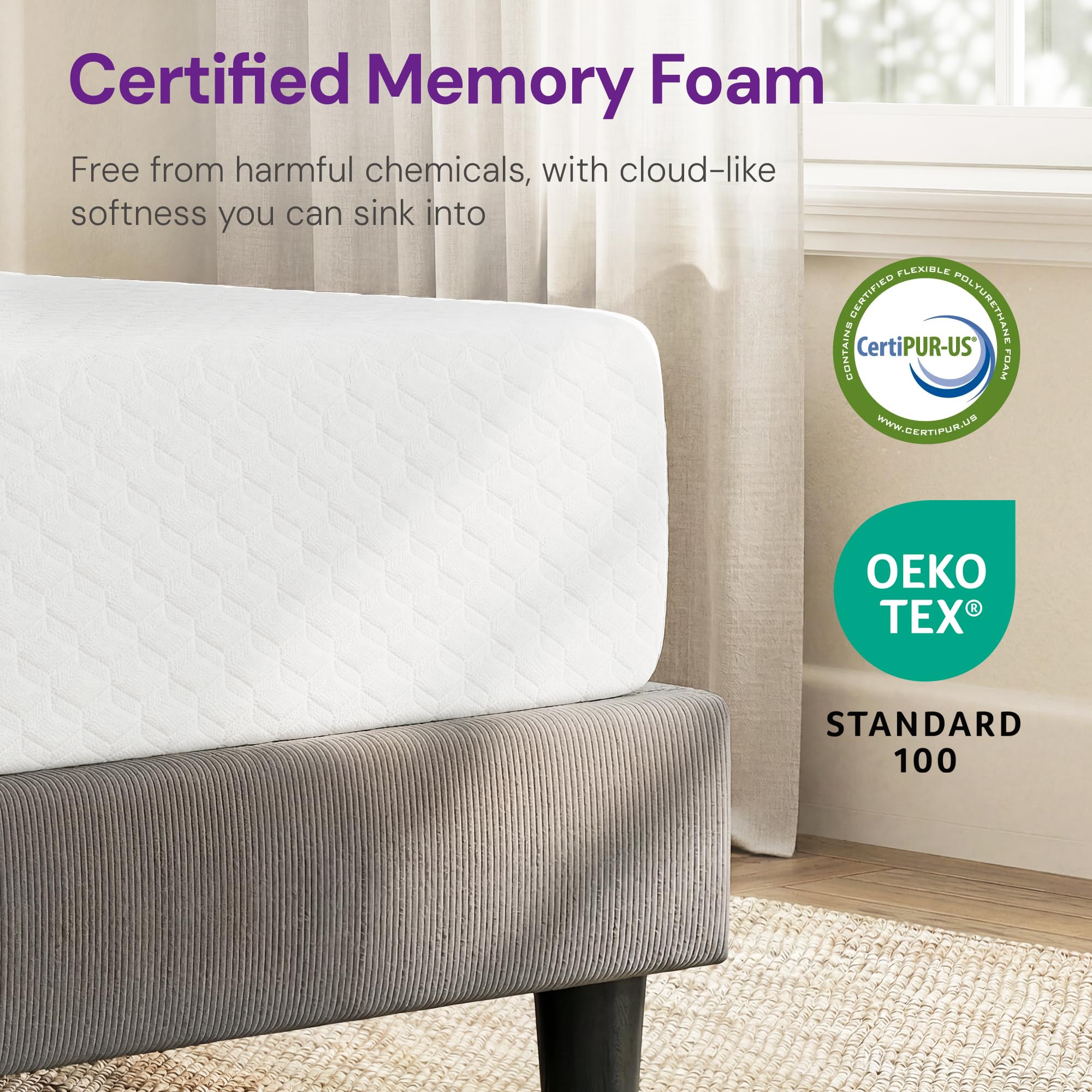 The 5 Best King Mattresses Under $500 in 2026 1 GAESTE 10 Inch King Cooling Gel Memory Foam Medium Feel Mattress Breathable Pres — product photo