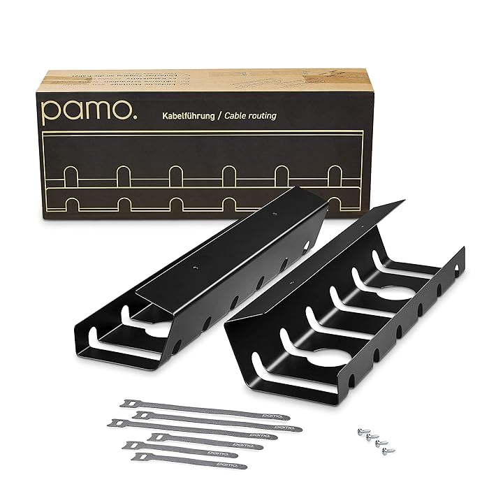 Buy PAMO Cable Management Under Desk for Easy mounting UnderTable I