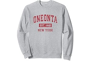 Oneonta Merch: Vintage Sports Design Sweatshirt in Red