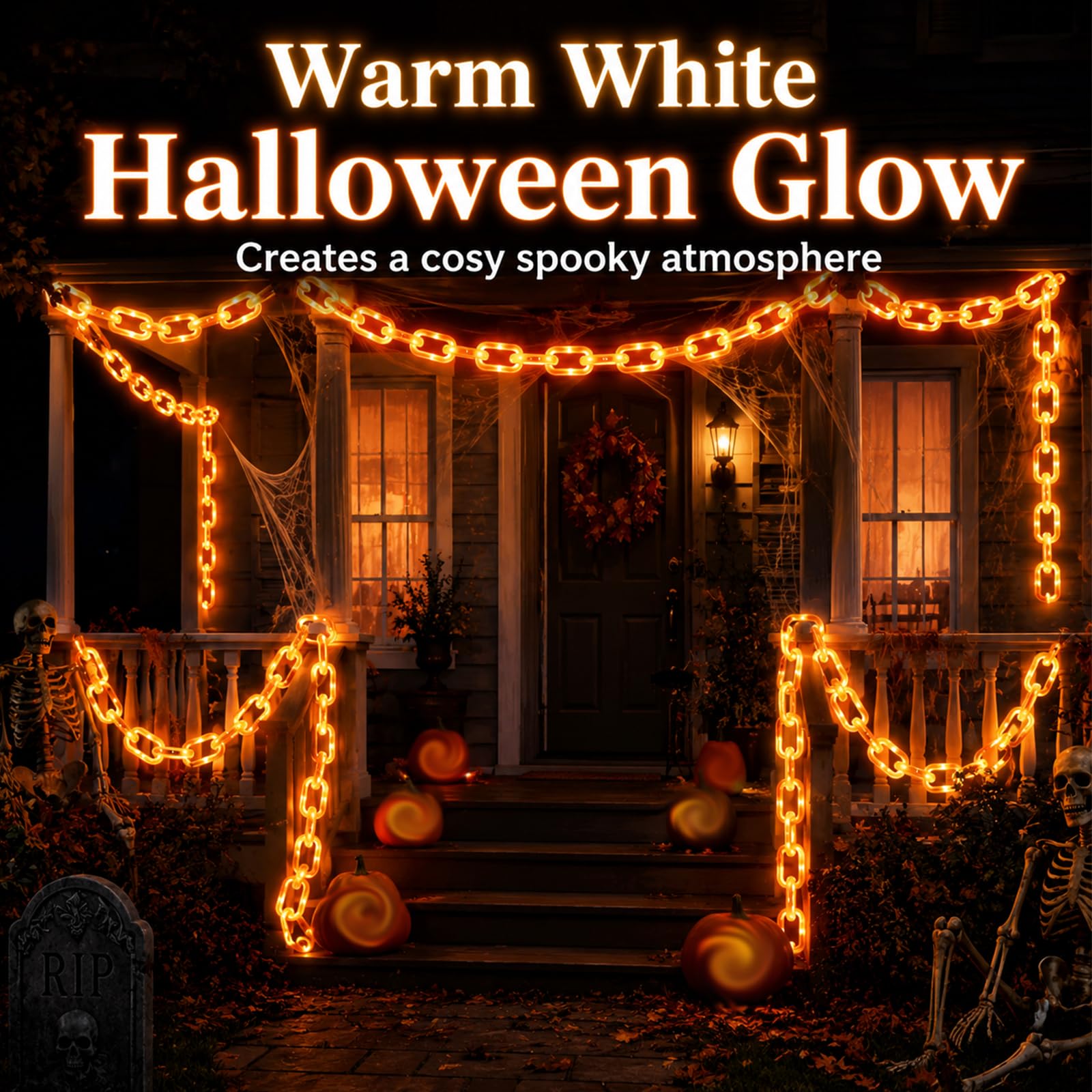 Catena di Luci di Halloween, Ghirlanda LED per Decorazioni di Feste