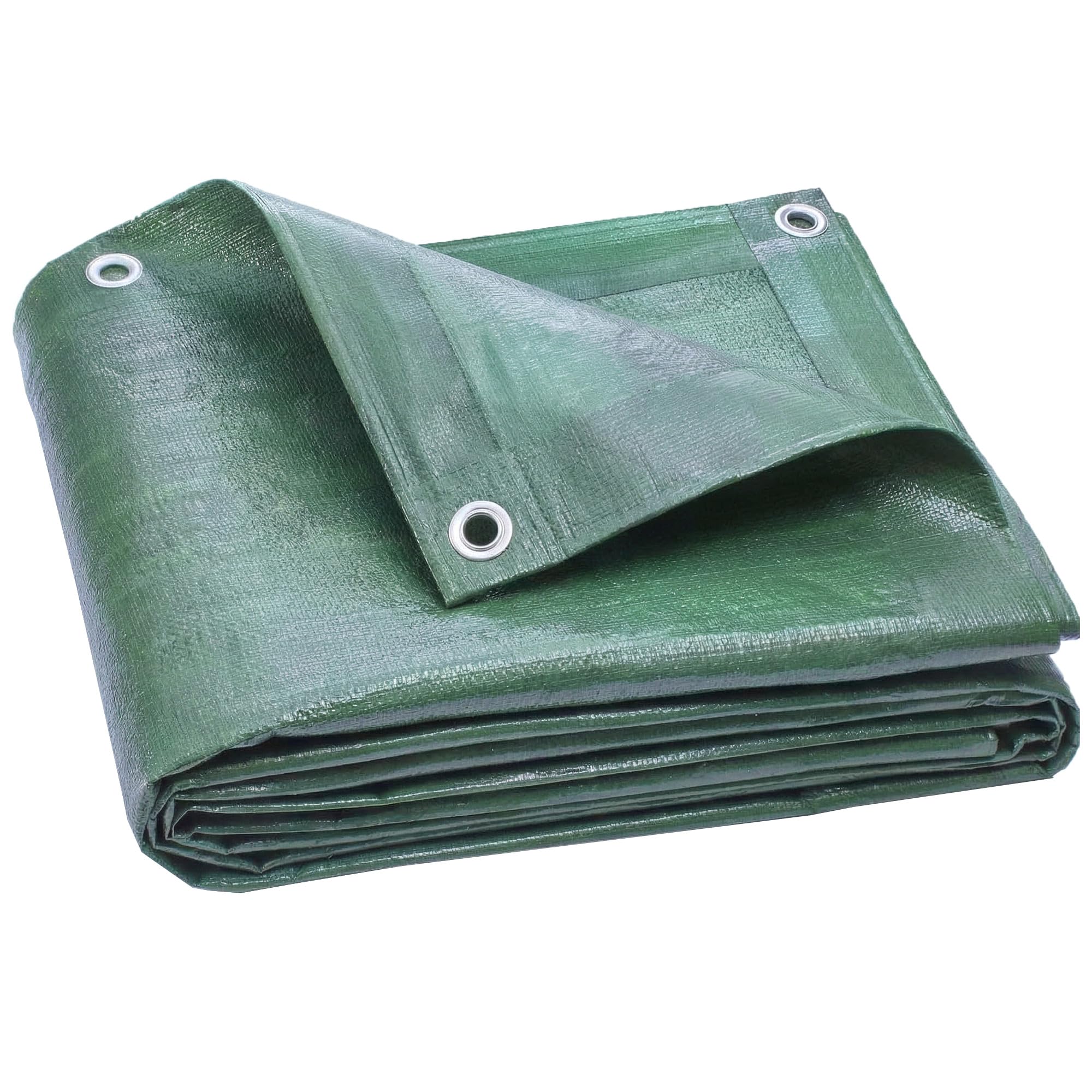 Outsunny Unisex Green 4 X 6M Waterproof Tarpaulin, 90Gsm Tear-Resistant Pe Tarp In 4M X 6M