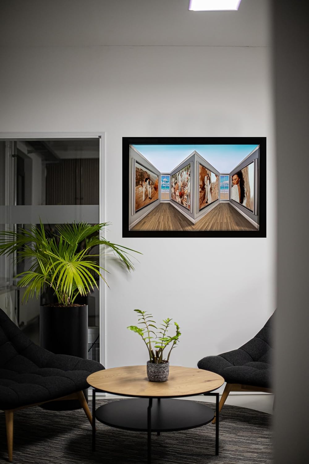 3D Picture Frame (12"x18") - Immersive Photo Display, Reverse Perspective Illusion, Premium Matte Black Gallery Edition - Perfect Wall Art, Novelty Gift, Visual Illusion Décor