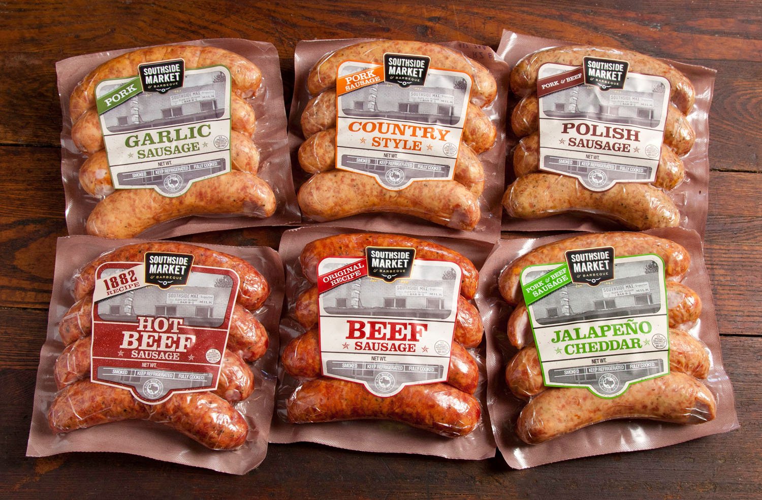 Smoked Sausage Sampler - 7 Different Flavors