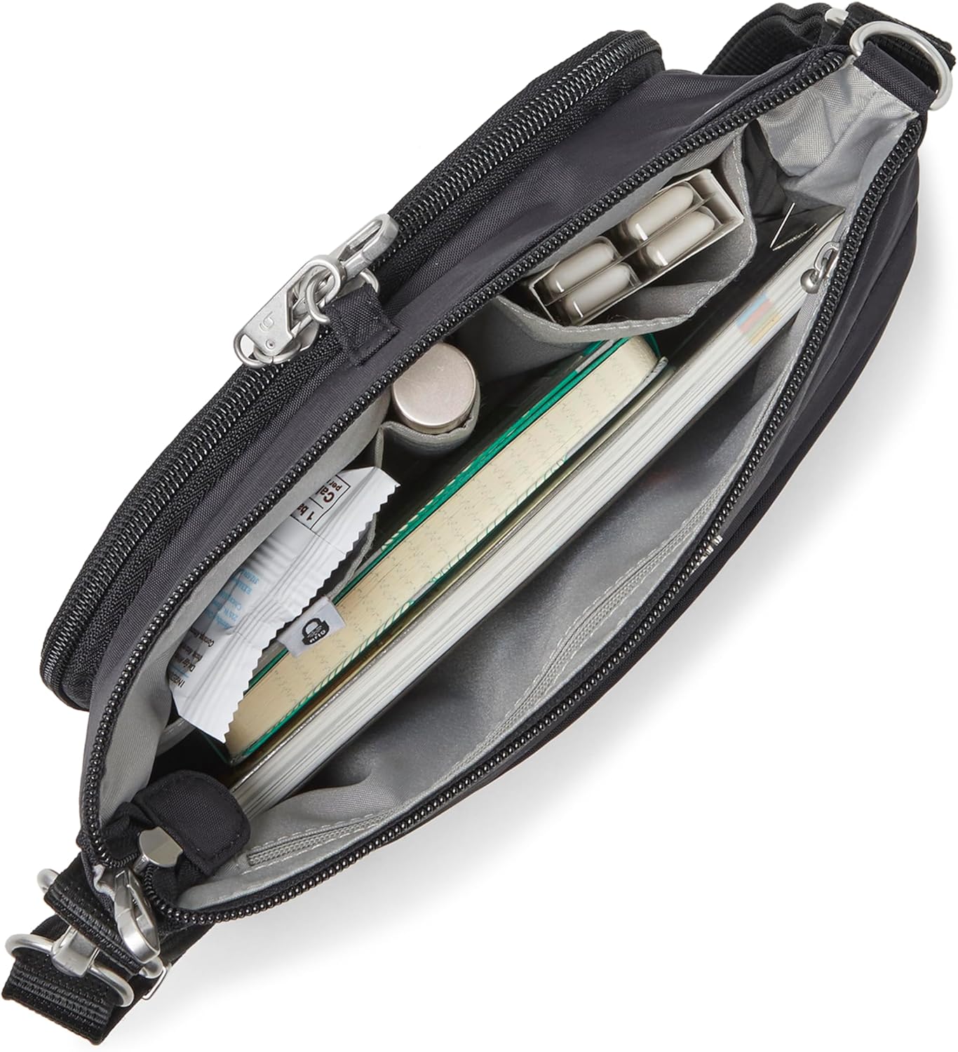 Baggallini womens Securtex Anti-theft Memento Crossbody Bag - Image 11