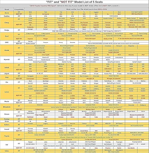 Miniatura 6 de KBOISE Juego completo de fundas de asiento de automóvil, fundas de cuero impermeables y resistentes al desgaste, adecuadas para la mayoría de