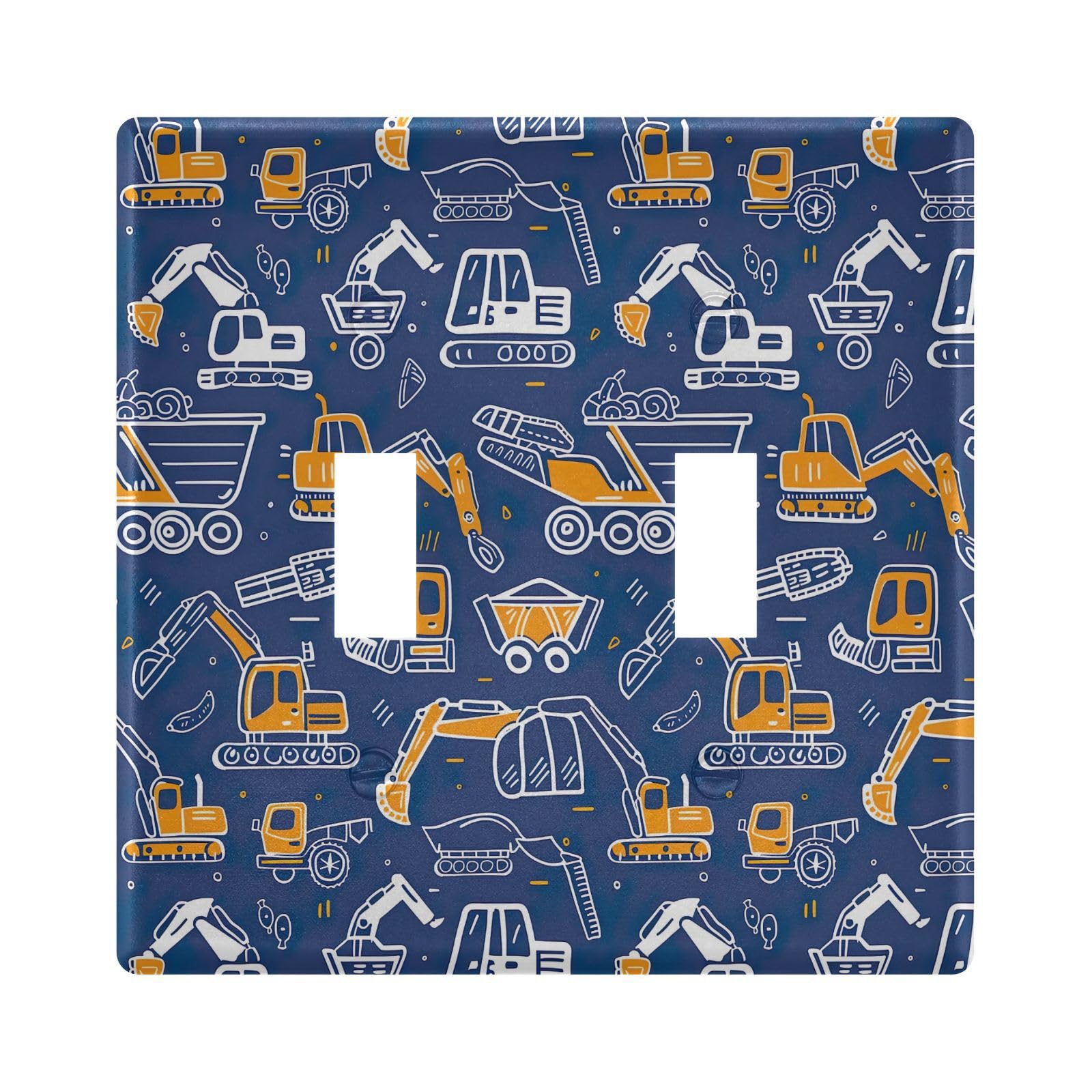 UMIRIKO Excavator Engineering Vehicle Light Switch Cover Plate Covers Decorative Double Toggle Home Decor 202b5760