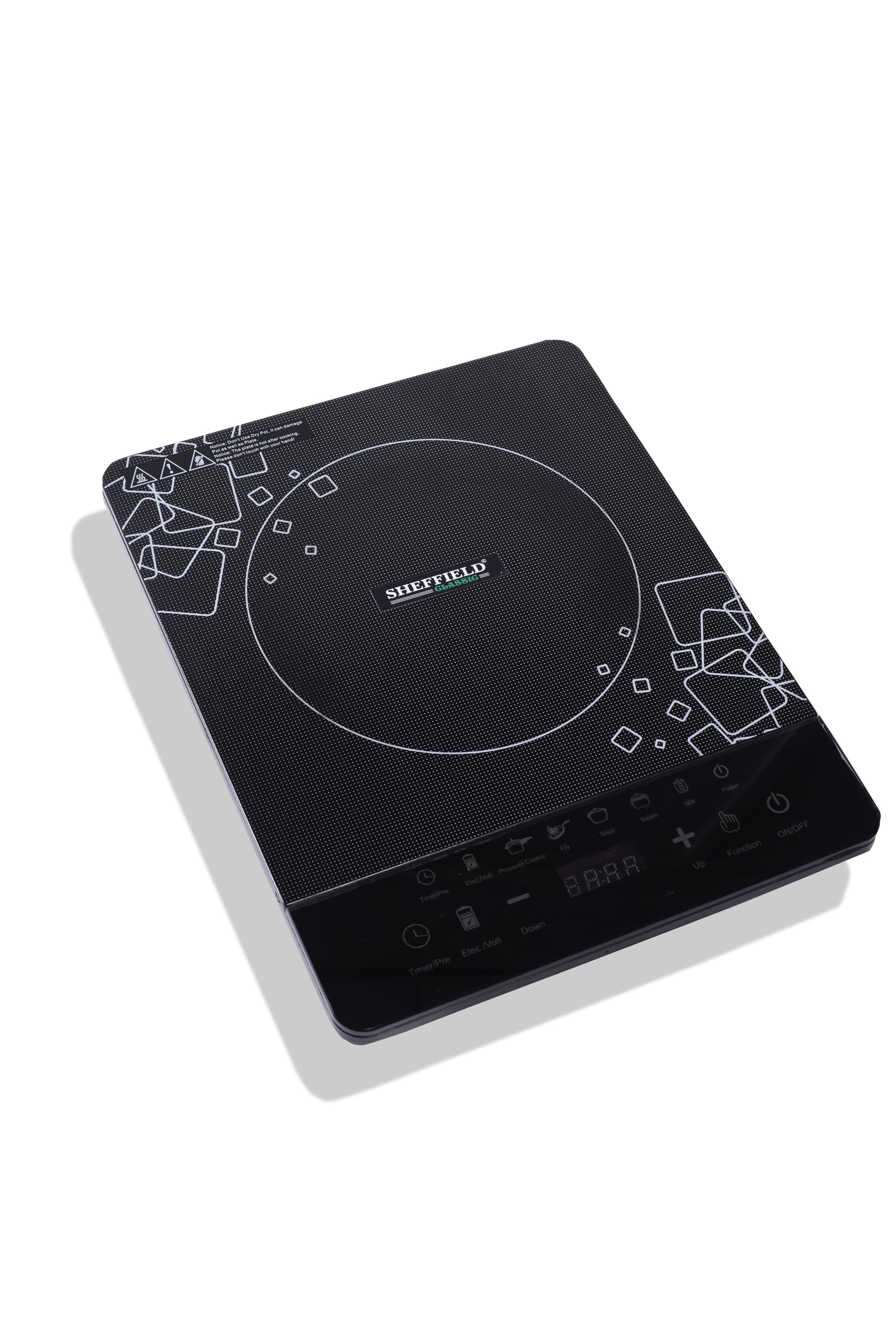 Sheffield Classic Induction Cooktop 1600W | Feather Touch Display Panel | 6 Smart Preset Menus | Fast, Safe & Energy Efficient Kitchen Appliance | Perfect for Gifting, Office & Travel-image-20