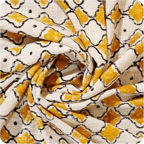 Abstract Cotton Throw Blanket for Couch Bed Sofa, 50x70 Inches All Season Use De
