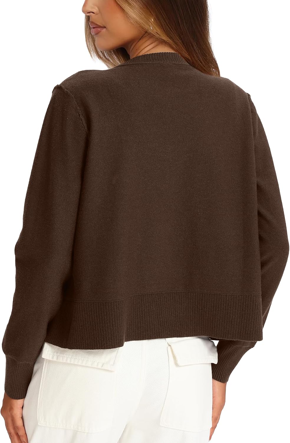 Darong Women's Lightweight Cardigan Sweater Long Sleeve Button Down Crew Neck Spring Outfits Fashion 2026 Clothing - Image 2