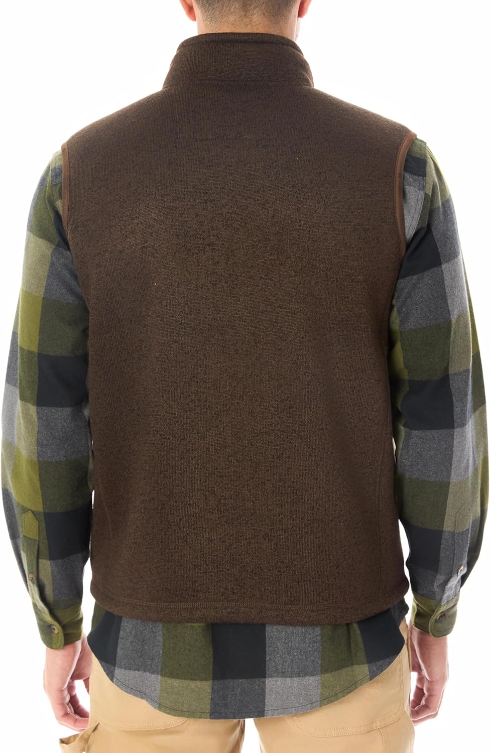 Smith's Workwear mens Sherpa-lined Sweater Fleece Vest - Image 3