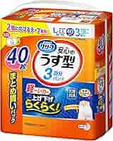 リリーフ 安心のうす型 3回分パンツ L-LL 40枚×3 Amazon | リリーフ パンツタイプ 安心のうす型 L~LL【ADL区分