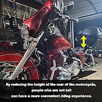 Vista 4 de RYANSTAR RACING Kit de bloques de bajada de 2 pulgadas, bloques de bajada de golpe trasero compatibles con Harley Davidson Touring Street Glide