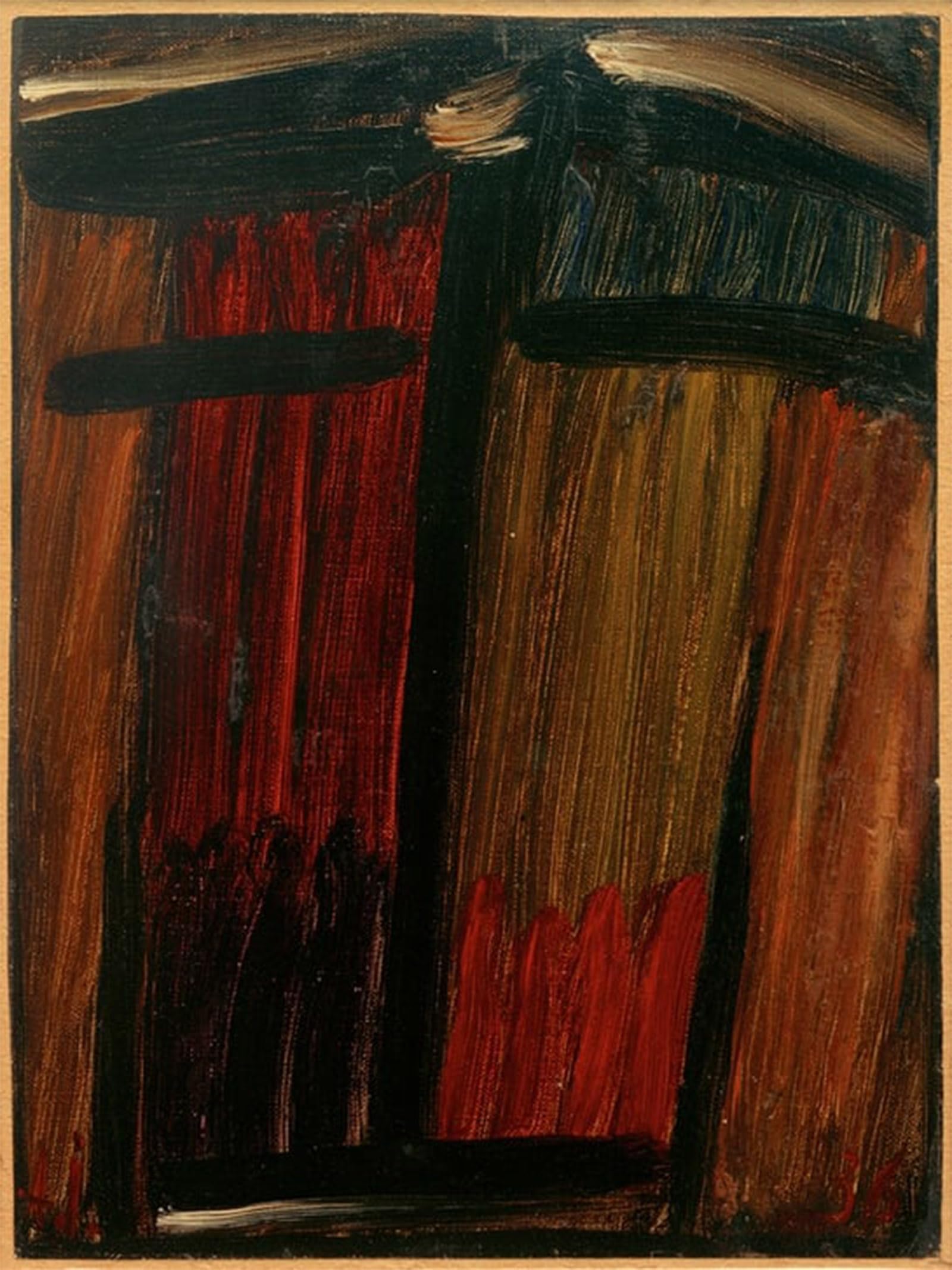 ARTXLXXBN Famous Painting Canvas Artwork Graffiti Print Grief Must Carry Elektra by Alexej Von Jawlensky Portrait Canvas Image for Home Decor 60x90cm