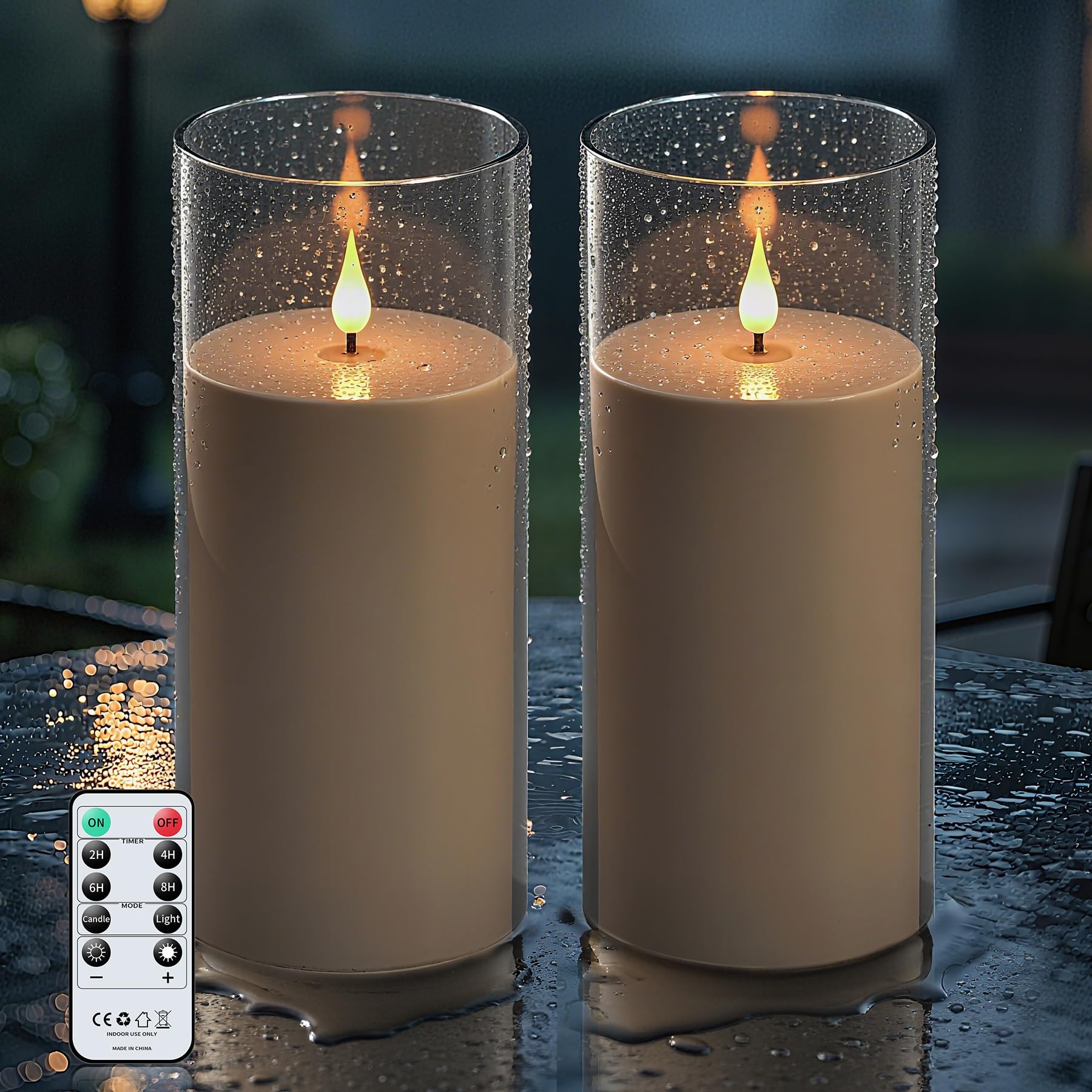 Vlamloze LED Kaarsen, Kerstkaarsen met Afstandsbediening Vlamloze LED Kaarsen, Kerstkaarsen met Afstandsbediening
