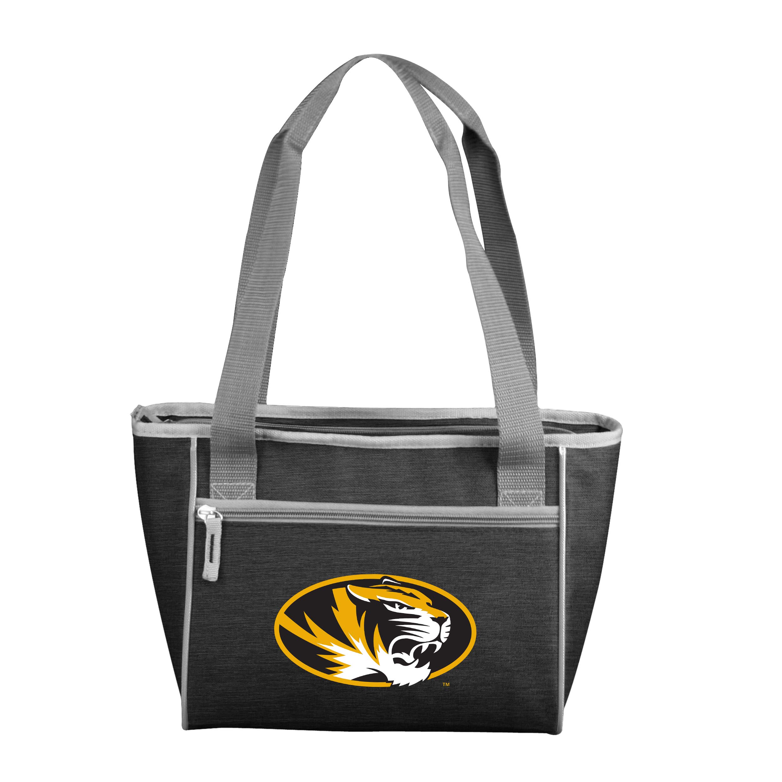 Logo Brands NCAA Missouri Tigers Solid Colored 16-Can Cooler Tote – Unisex Adult, One Size, Team Color, Leak-Proof with Heat-Sealed Lining & Front Zipper Pocket