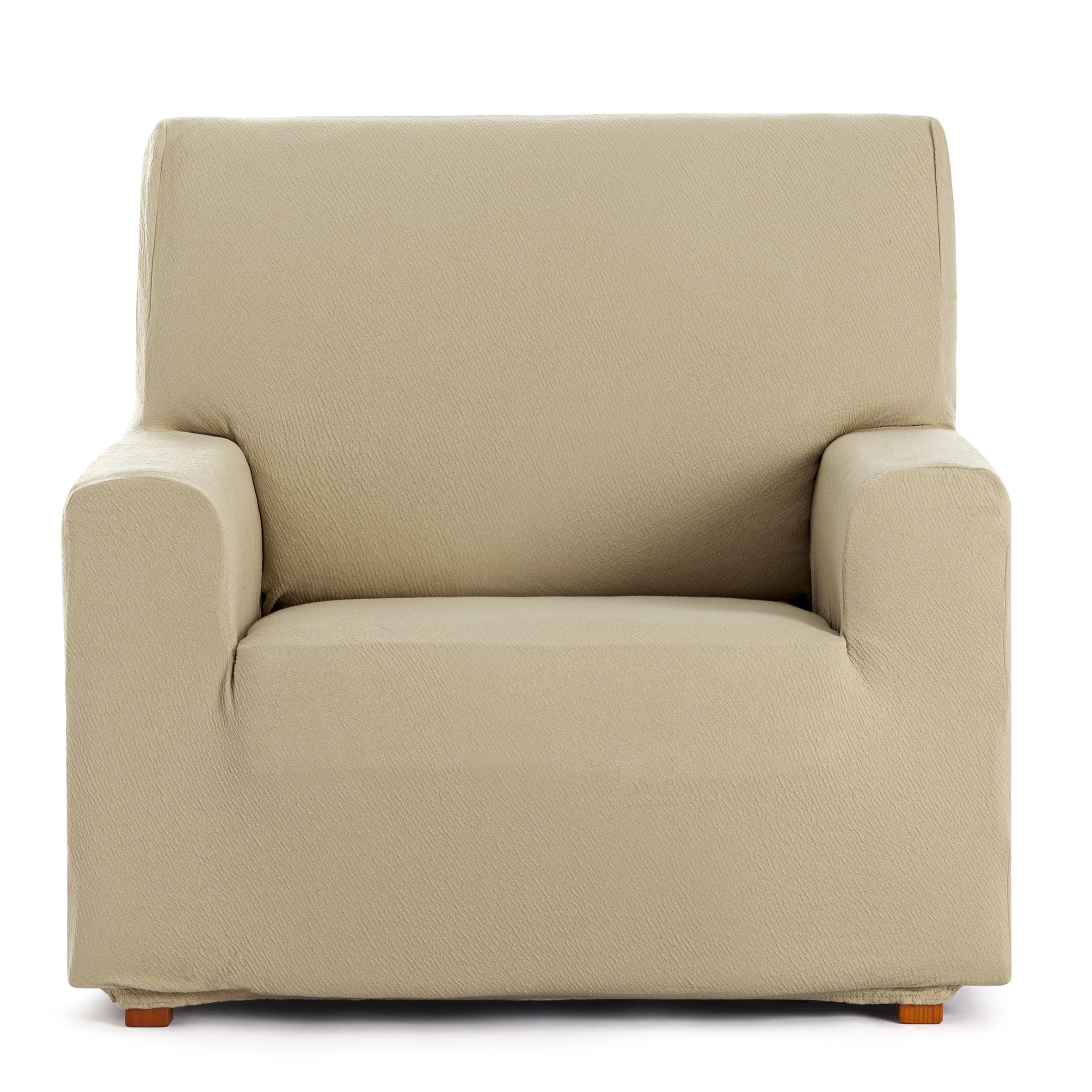 Eysa 1 Seater Bi-Elastic Sofa Cover Beige Harlem Design