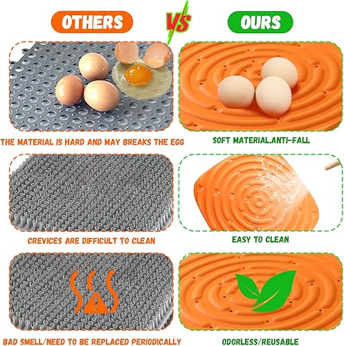 Miniatura 6 de 8 almohadillas de anidación lavables, cajas de anidación de pollo, ropa de cama de pollo para gallinero, reutilizables y mejora la producción de