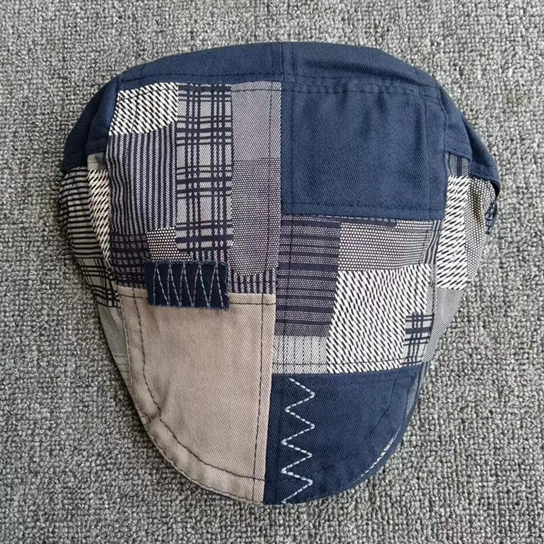 QICHEN Casquette Plate Vintage Homme Coton Réglable Irlandaise | Flat Cap, Béret, Loisirs Sport, Chapeau Souple Visière, Printemps Été