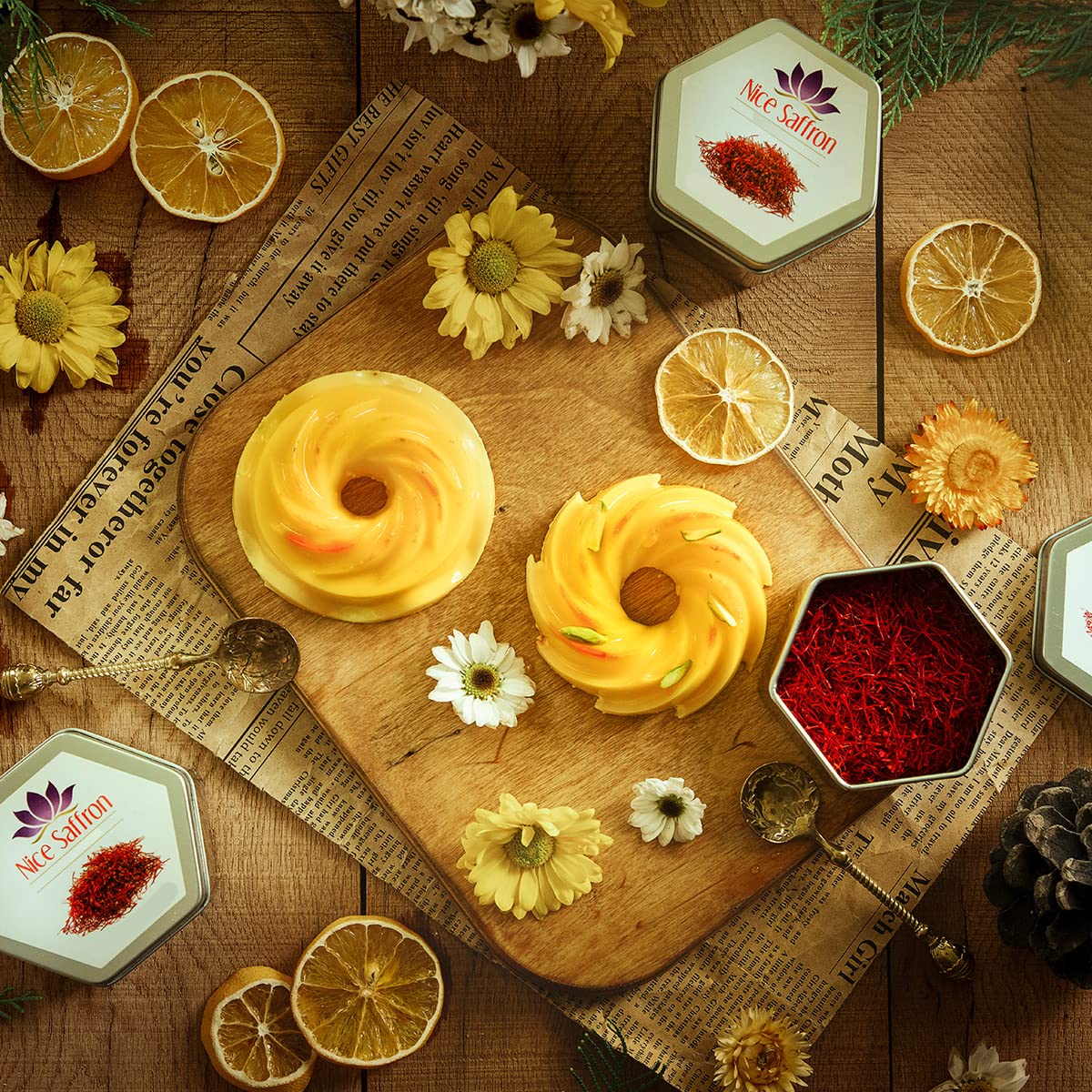 Nice Saffron, Premium Fresh Saffron Threads 3 Gram (0.11 oz) | Deep Red Saffron Spice for all Culinary | Professional Chef Quality