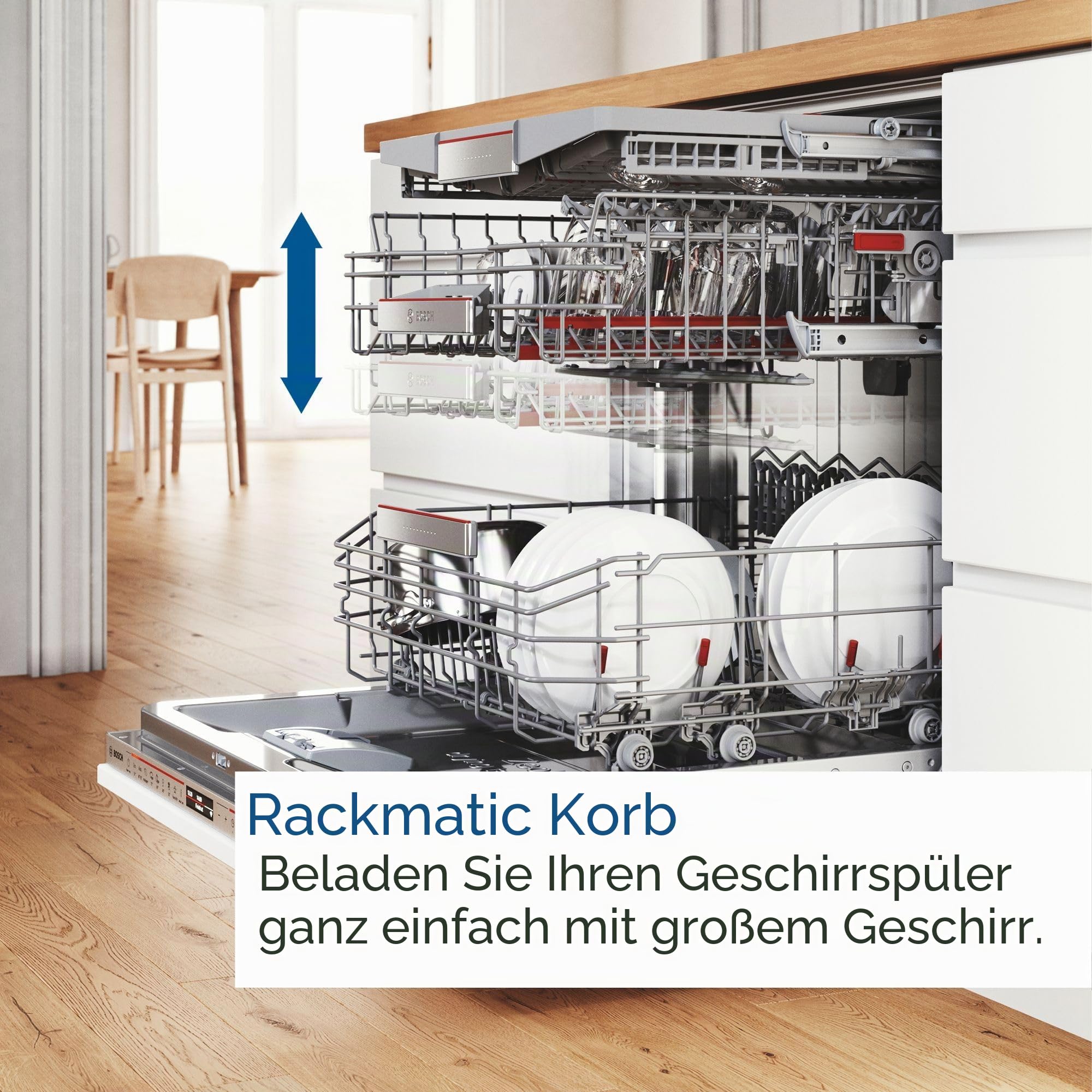 Bosch Serie 4, Vollintegrierter Geschirrspüler, 60 cm, SMV4HVX00E