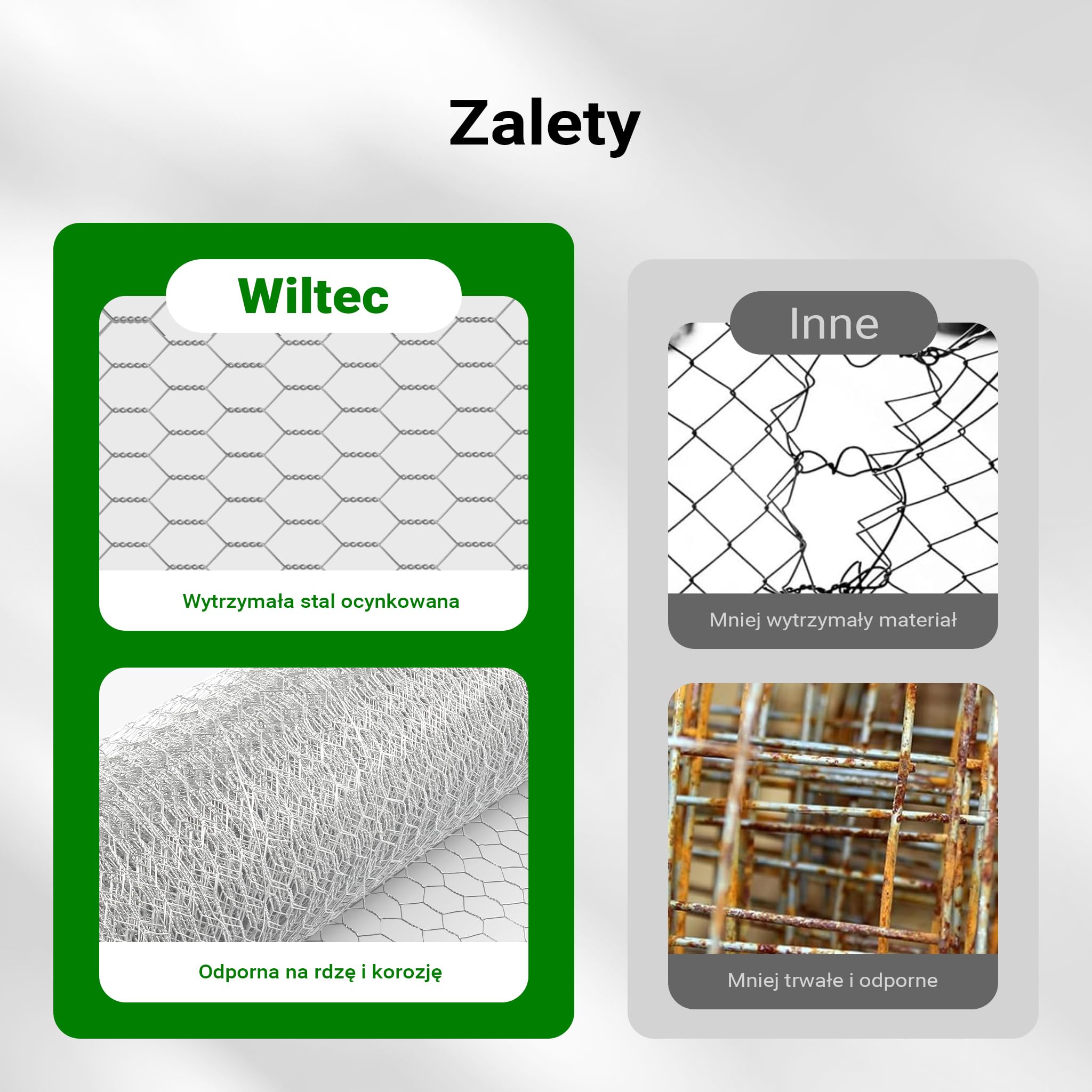 Wiltec Siatka na woliery 25 x 1 m, siatka ogrodzeniowa ze stali ocynkowanej, sześciokątne oczka 25 mm, plecione ogrodzenie do klatek