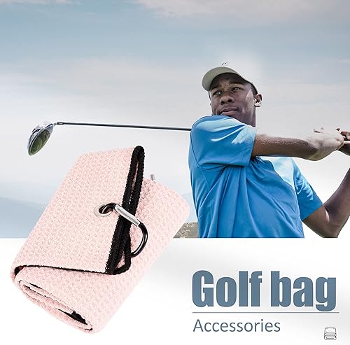 Miniatura 7 de Mile High Life Toalla de golf triple  16 x 24 pulgadas  Tela de microfibra de alta calidad  Patrón de gofre  con clip de mosquetón resistente  para