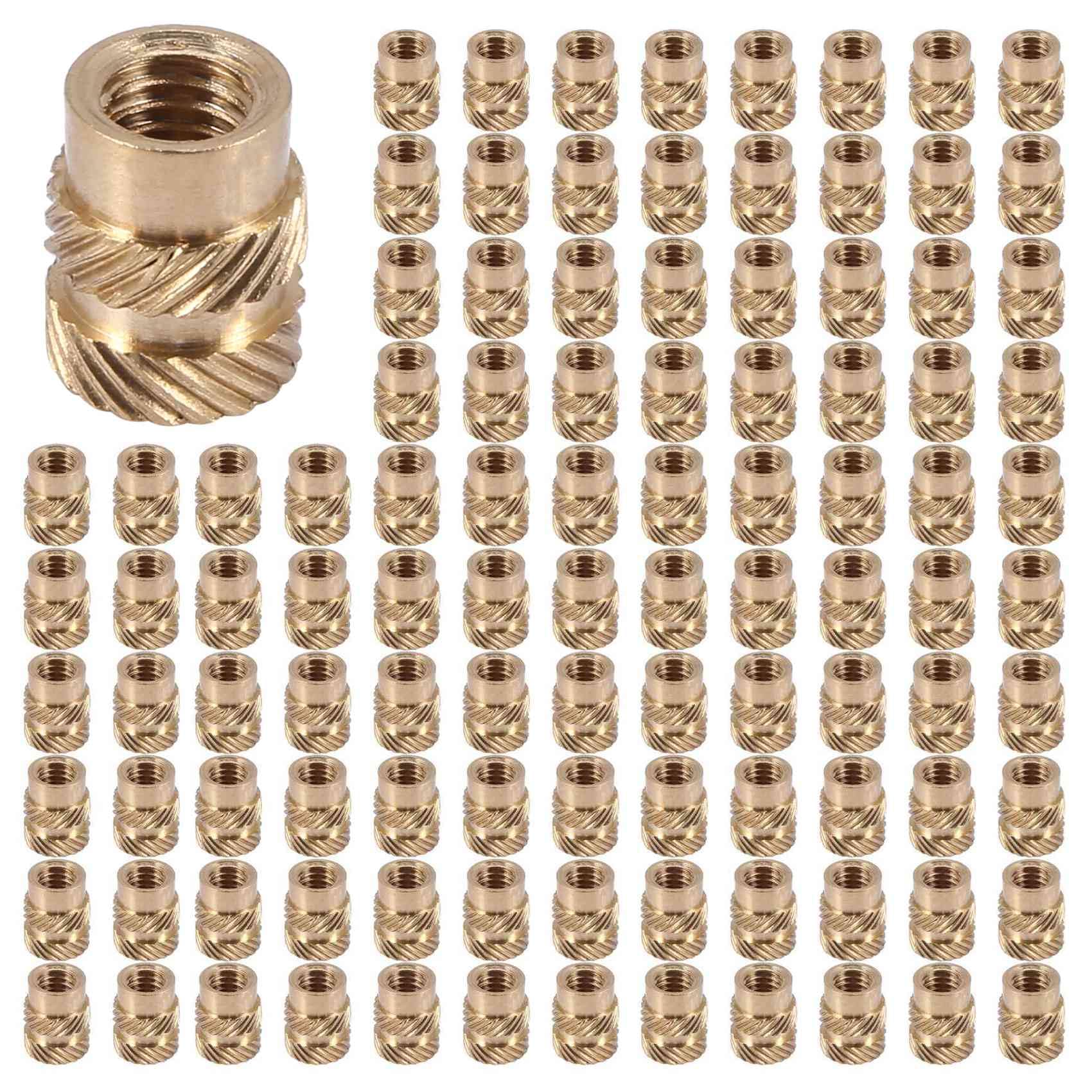 Jnchdghwa Gold 600Pcs M3 Thread Knurled Brass Threaded Heat Set Heat Insert Embedment Nut For 3D Printer