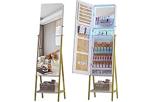 Lvifur LED Jewelry Armoire Freestanding: Store Your Treasures in Style