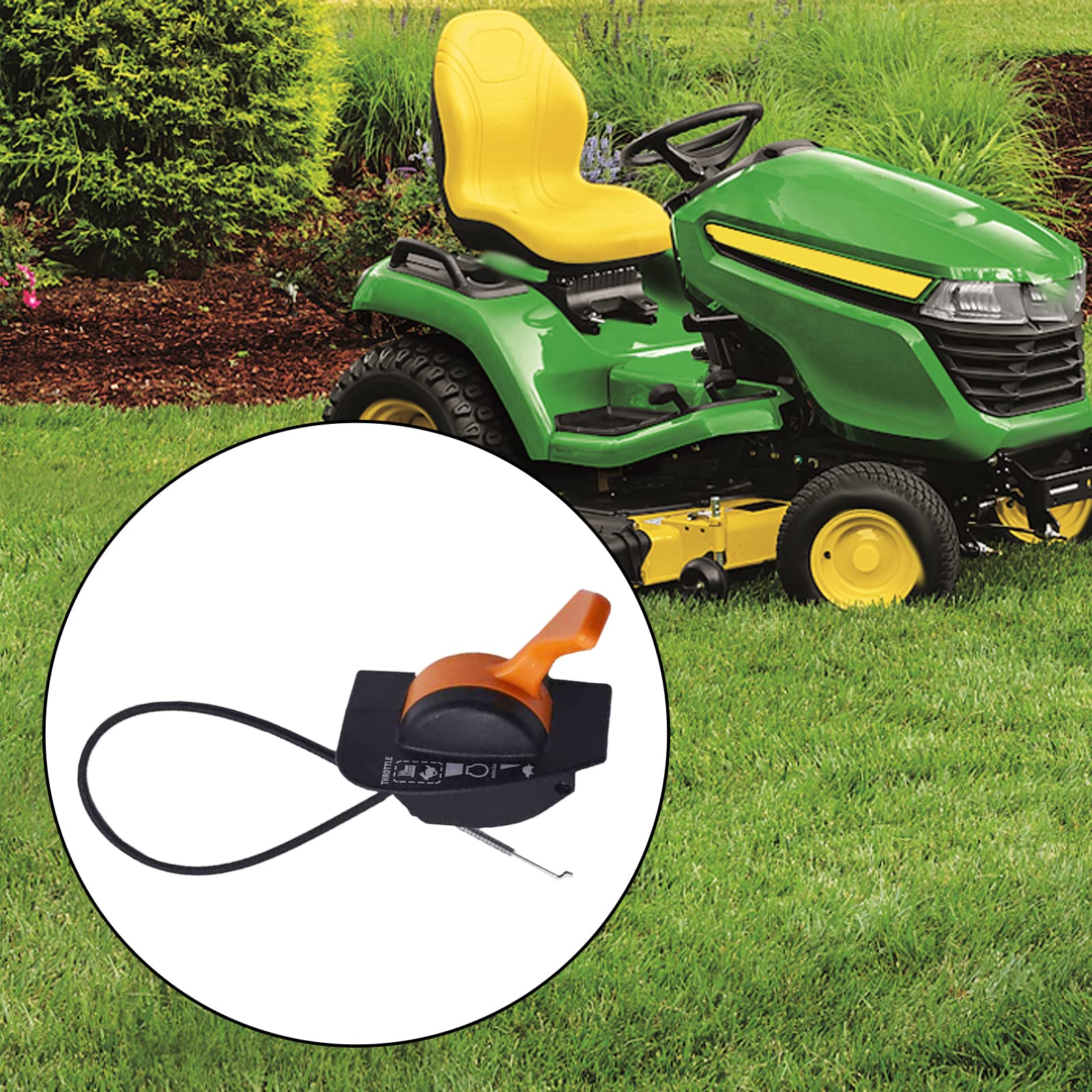 Cable de Throttle & Choke GY21983 para John Deere modelos 107S D100 D105 D110 D120 X105 X115R X125 X145