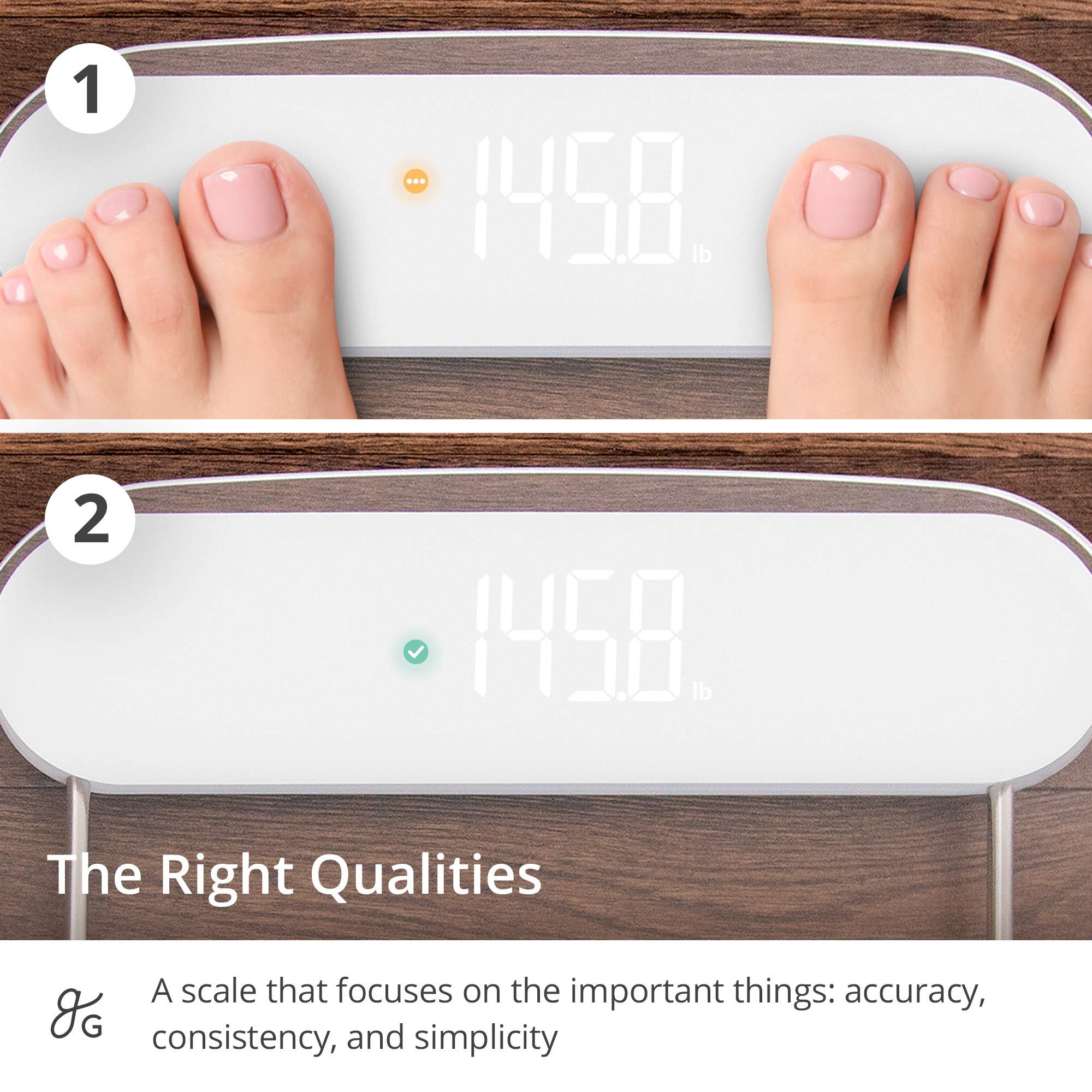 Greater Goods Digital AccuCheck Bathroom Scale For Body Weight