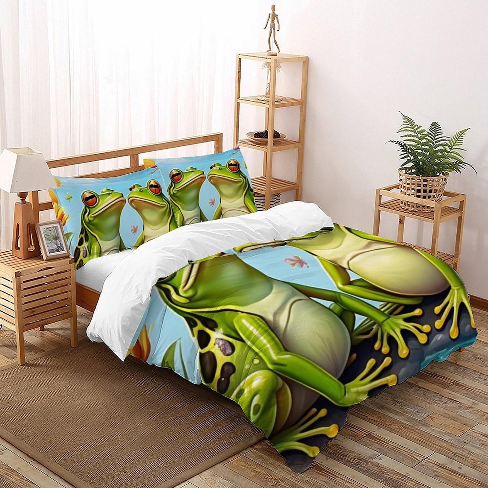 Housse de couette King Animaux Land microfibre 220x240 cm