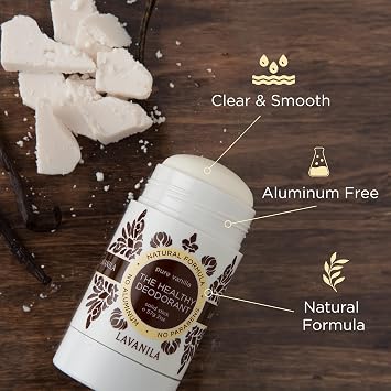 LAVANILA Pure Vanilla Natural Deodorant for Women & Men, 2 Oz (2-Pack) Aluminum Free Deodorant Stick with Beta Glucan Technology, Madagascar Vanilla & Tea Tree Oil Clean, Baking Soda Free, Vegan