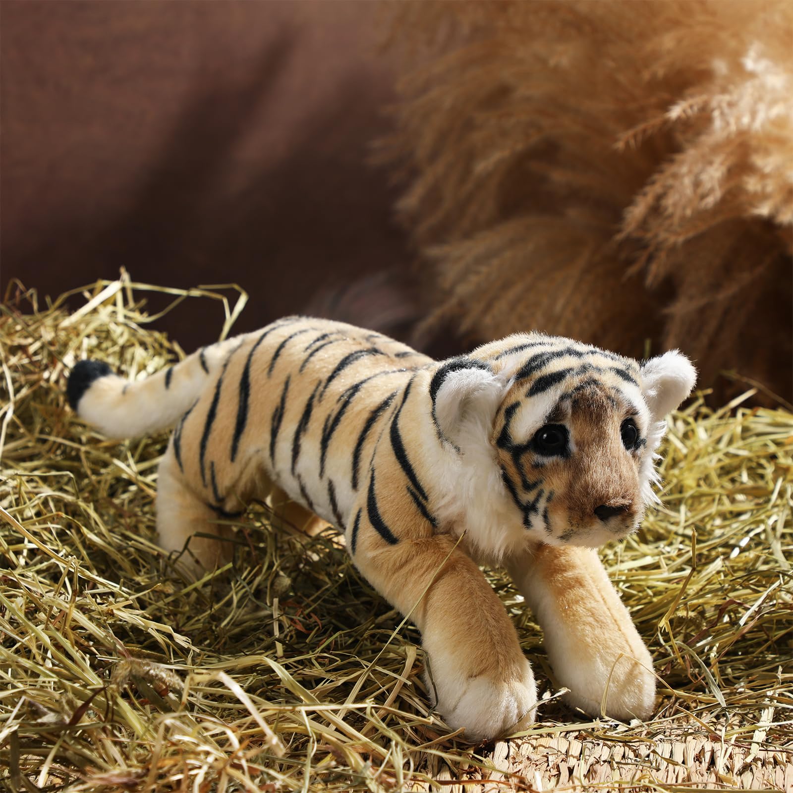 Amazon.co.jp: RoundFunny 15インチ トラぬいぐるみ トラ ヒョウ