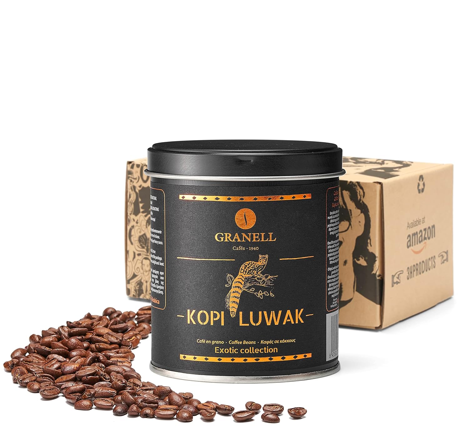 Granell Cafés · 1940 - Exotic Collection - Kopi Luwak Kaffee | Gourmet Kaffeebohnen 100 % ...