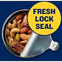 Vista 3 de PLANTERS Deluxe Mixed Nuts - Roasted Cashews, Almonds, Brazil Nuts, Pistachios, and Pecans, Plant-Based Protein, Quick Snack, 15.25oz Canister