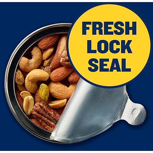 Miniatura 4 de PLANTERS Deluxe - Mezcla de frutos secos ligeramente salados, reducidos en sodio, 15.25 onzas, recipiente resellable con anacardos, almendras,