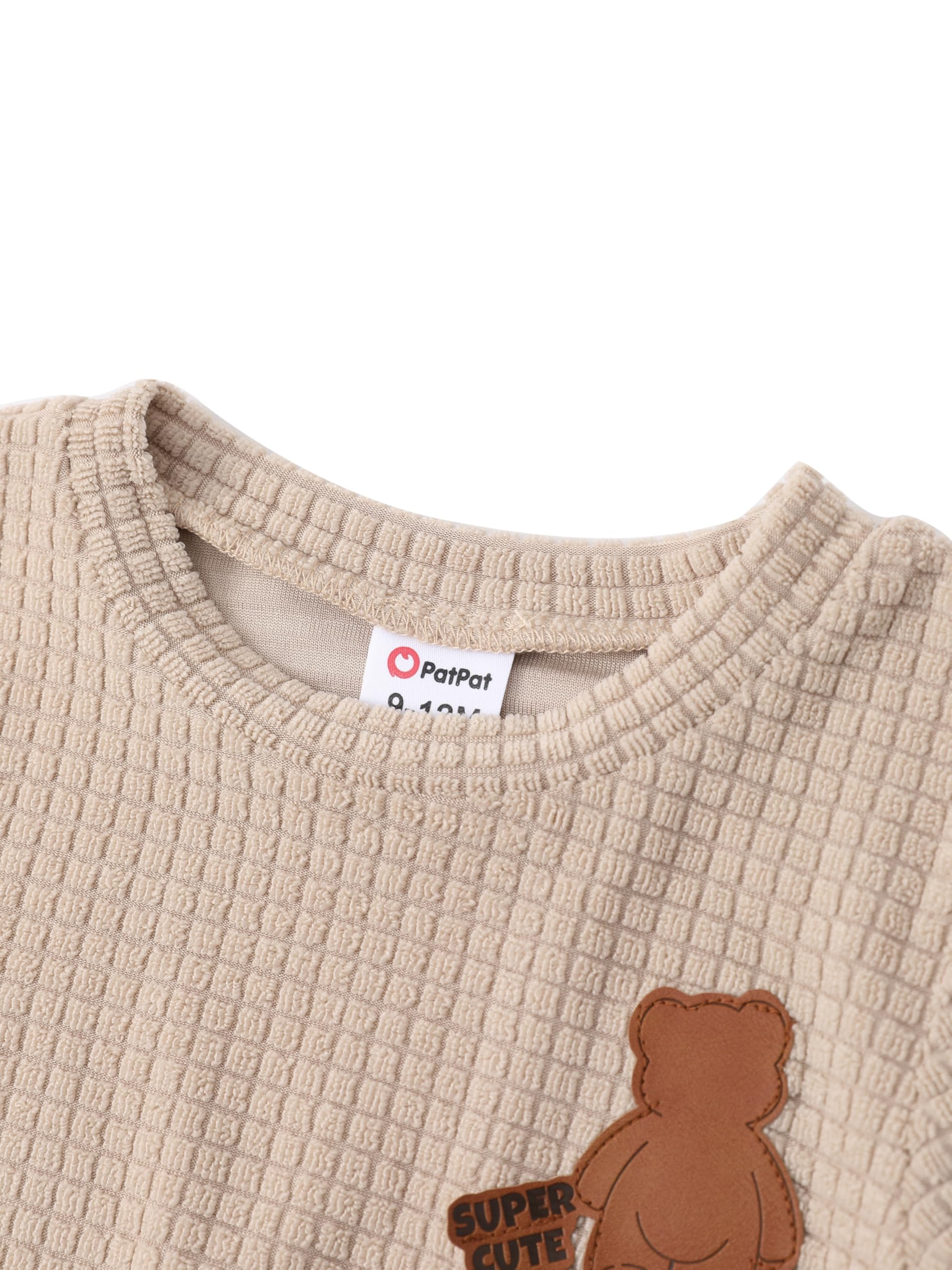 PATPAT Set Neonato, Pigiama Neonato - Maglia a Maniche Lunghe e Pantaloni, Pigiama Bambino Invernale, Pigiama Bambina, Vestiti Neonato Maschio, Regalo Neonato Maschio, Pigiama Pile Bambino 3-24 mesi