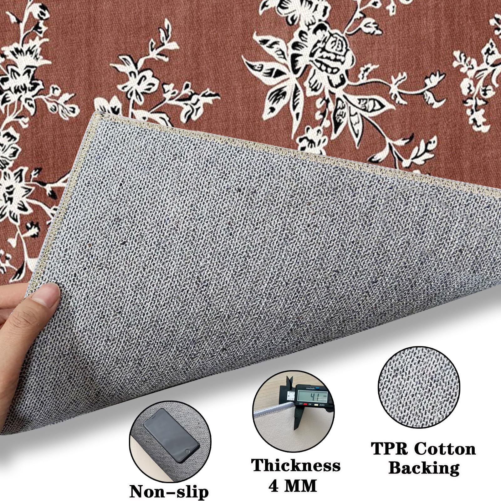 Tappetino Salvapavimento Antiscivolo, Tappeto per Sedia Ufficio per per Pavimenti in Legno Duro, Tappeto Gaming pavimento, Tappetini di Protezione per Pavimento per Parquet e Laminato 120 x 140 cm